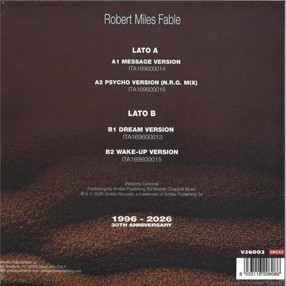 Robert Miles Fable 1996-2026 - Black Vinyl