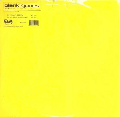 Blank & Jones – Perfect Silence (E-Craig Remixes)