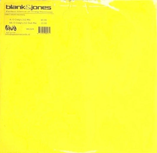 Blank & Jones – Perfect Silence (E-Craig Remixes)