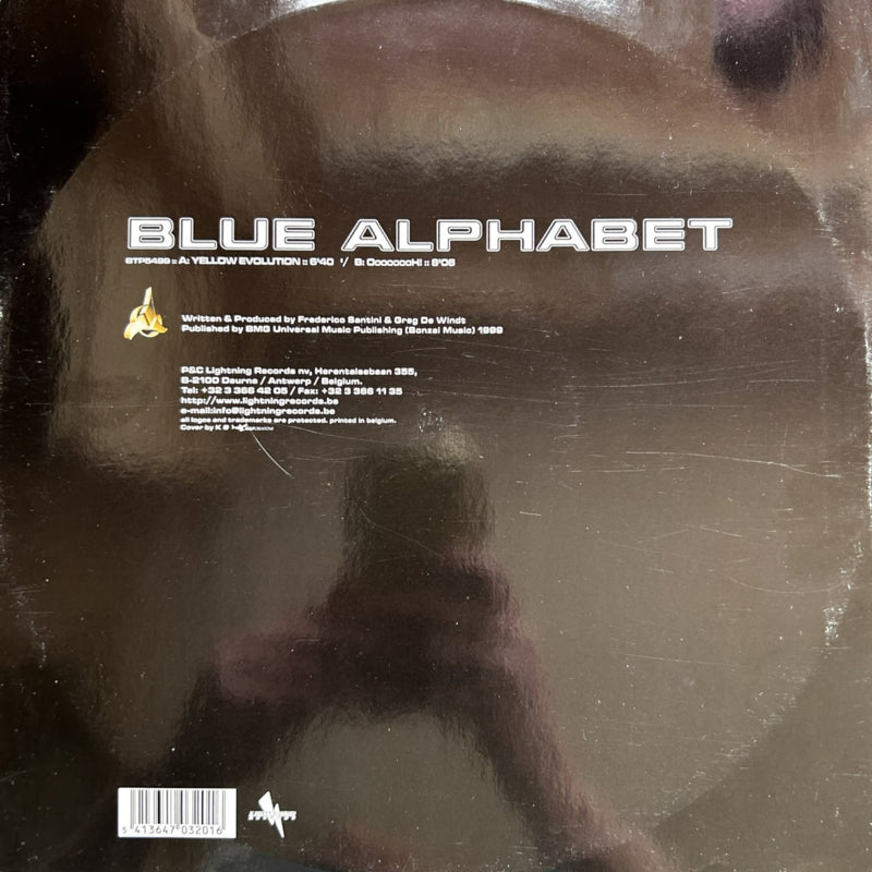 Blue Alphabet – Yellow Evolution