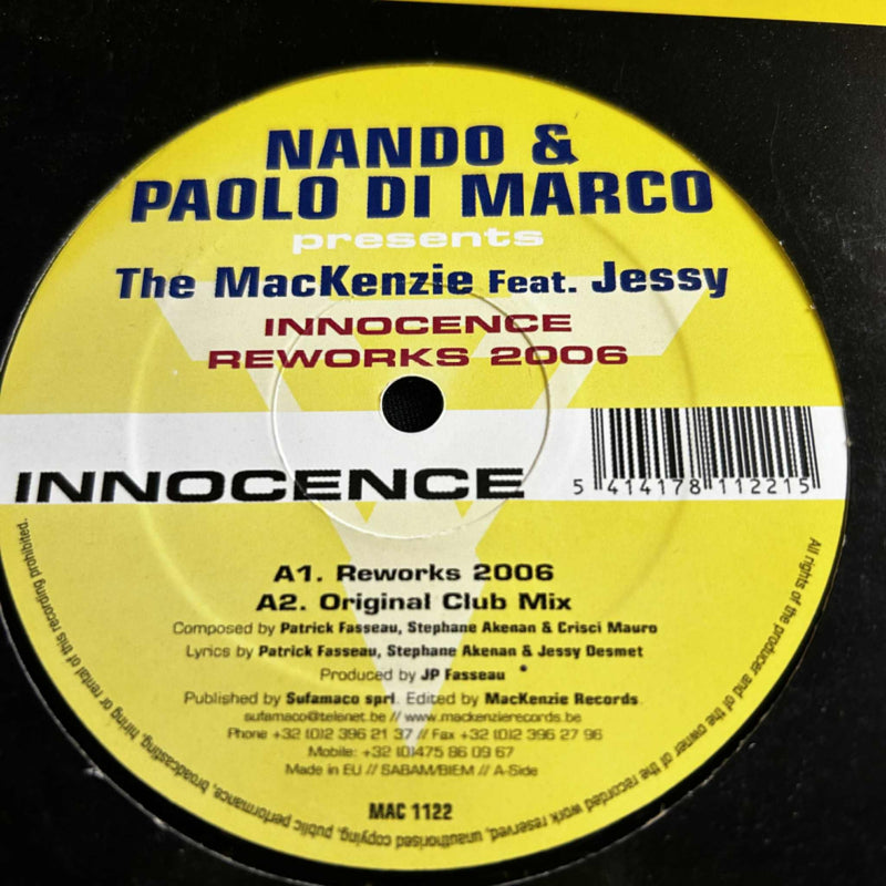 Nando & Paolo Di Marco /The MacKenzie Feat. Jessy – Innocence (Reworks 2006)+ Original