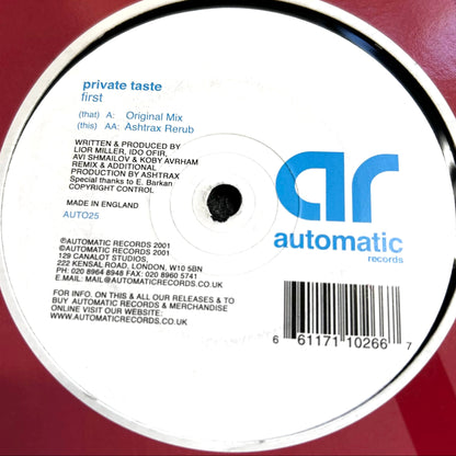Private Taste – First