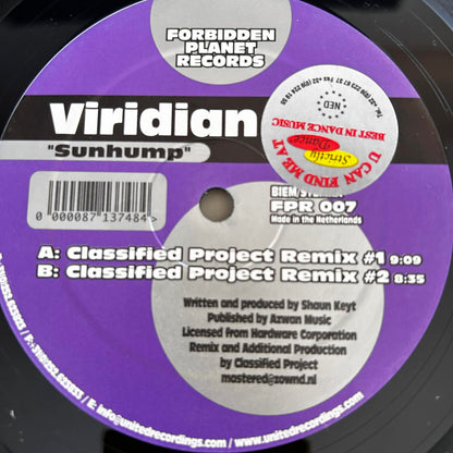 Viridian – Sunhump (The Classified Project Mixes)