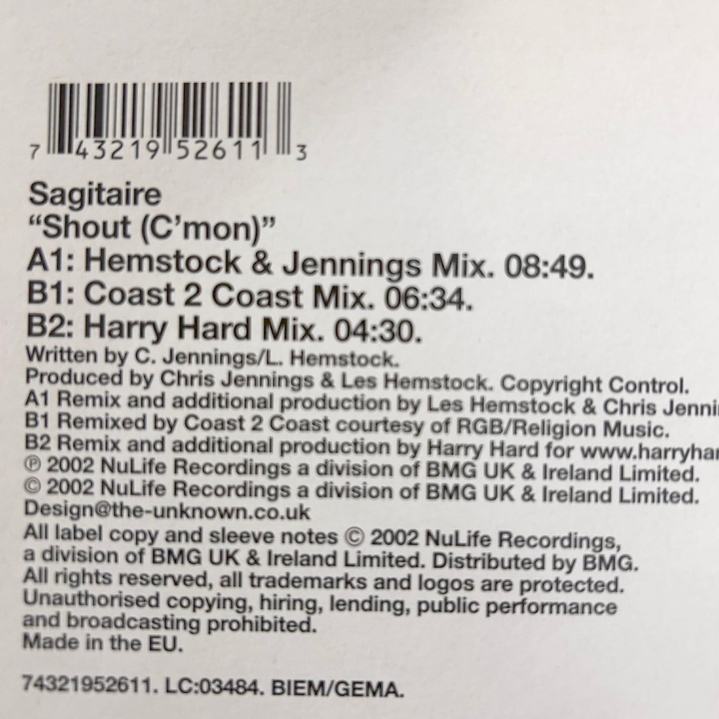 Sagitaire – Shout (C'Mon)