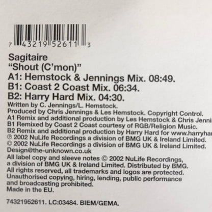 Sagitaire – Shout (C'Mon)