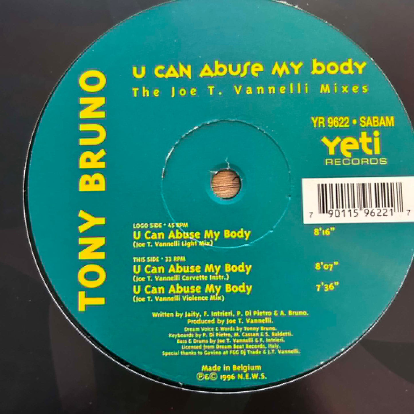 Tony Bruno – U Can Abuse My Body (The Joe T. Vannelli Mixes)