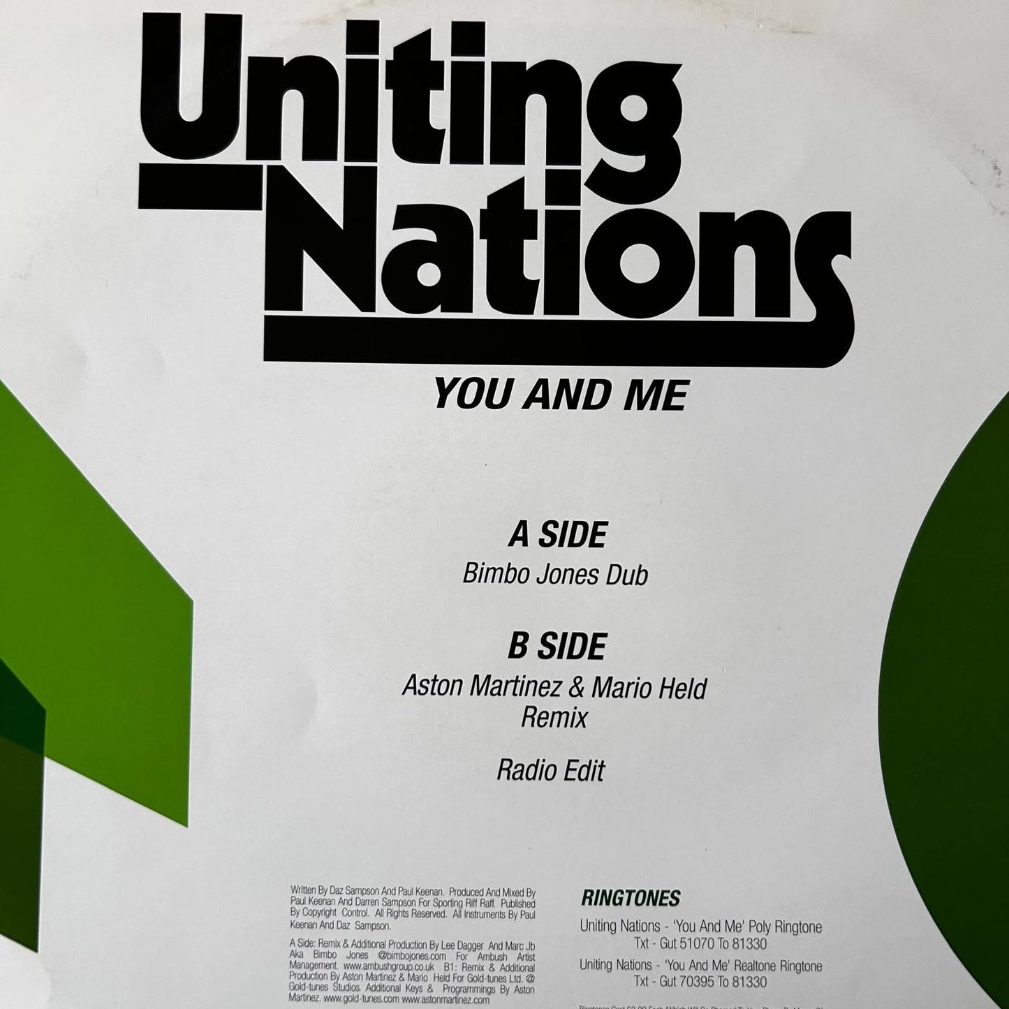 Uniting Nations ‎– You And Me