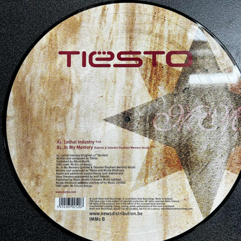 Tiësto – In My Memory (12" Picture Disc 1/2)