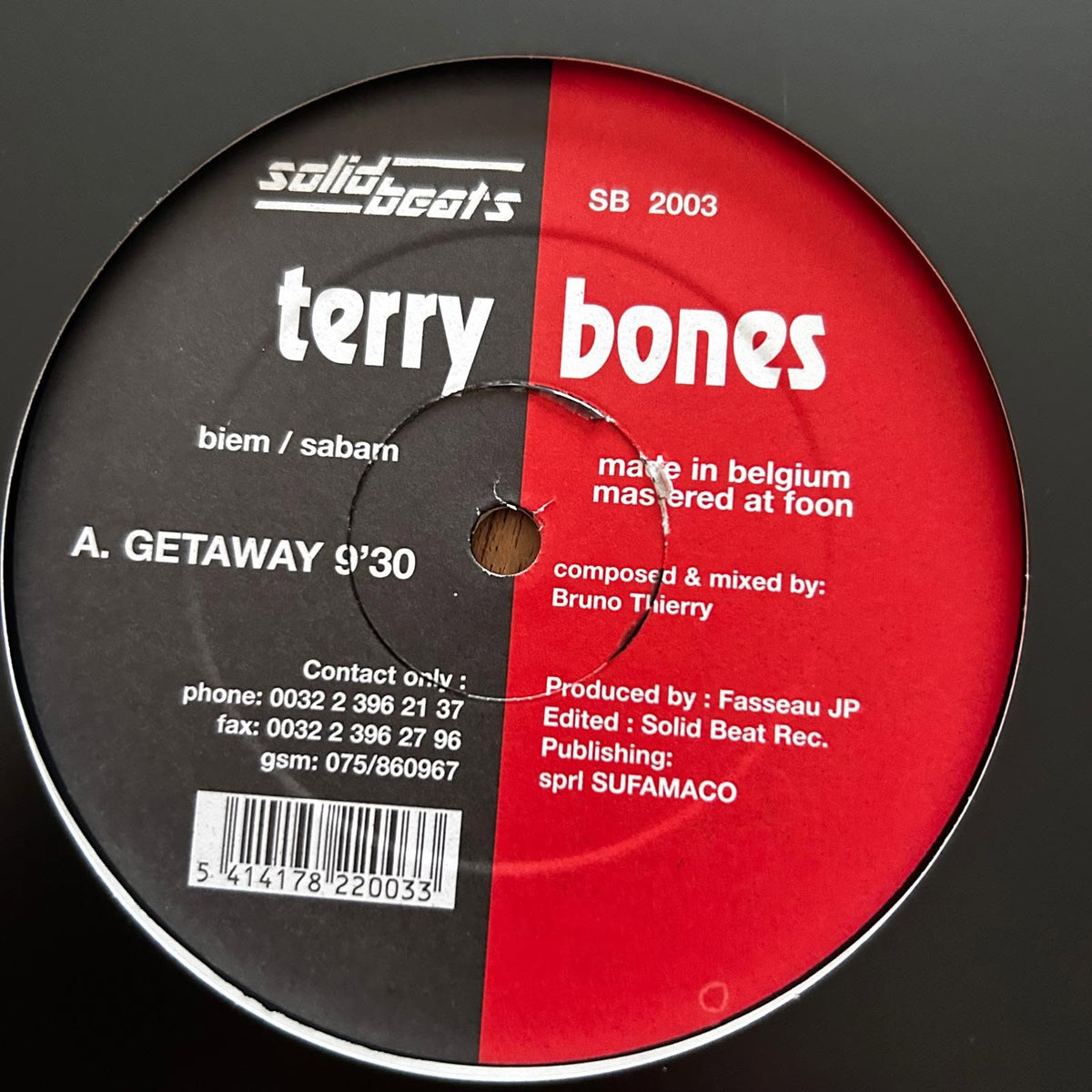 Terry Bones – Getaway / Angel's Groove