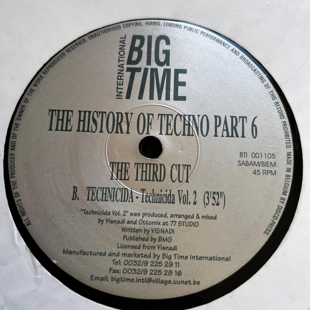 Various – The History Of Techno Part 6 - The Third Cut