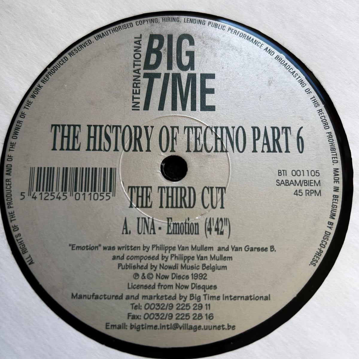 Various – The History Of Techno Part 6 - The Third Cut