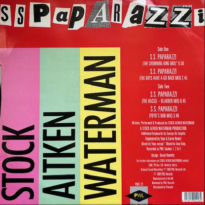 Stock, Aitken & Waterman – S.S. Paparazzi