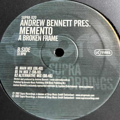 Andrew Bennett Pres. Memento – A Broken Frame