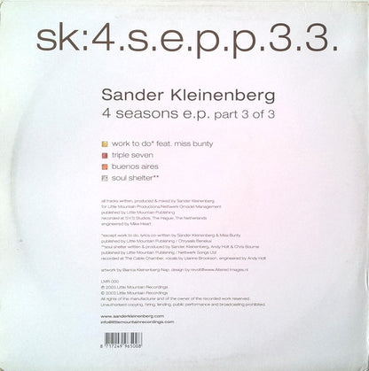 Sander Kleinenberg – 4 Seasons EP (Part 3 Of 3) - 2 Vinyls