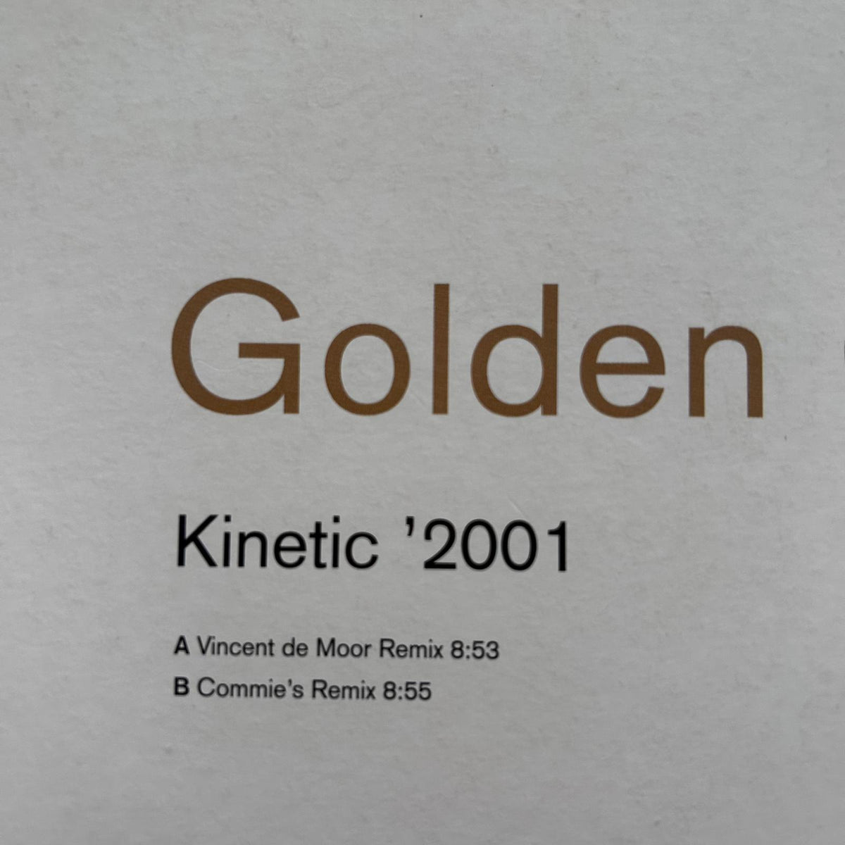 Golden Girls – Kinetic '2001