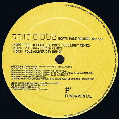 Solid Globe – North Pole Remixes - Dubbel LP