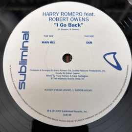 Harry Romero Featuring Robert Owens – I Go Back