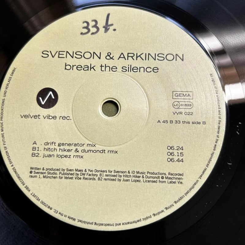 Svenson & Arkinson – Break The Silence
