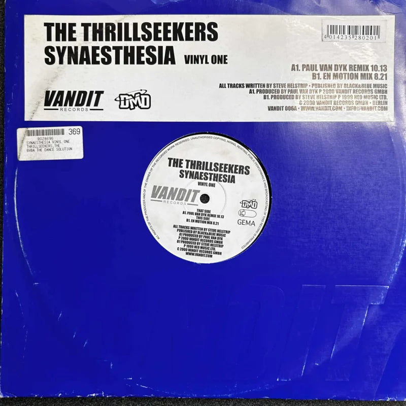 The Thrillseekers – Synaesthesia (Vinyl One)