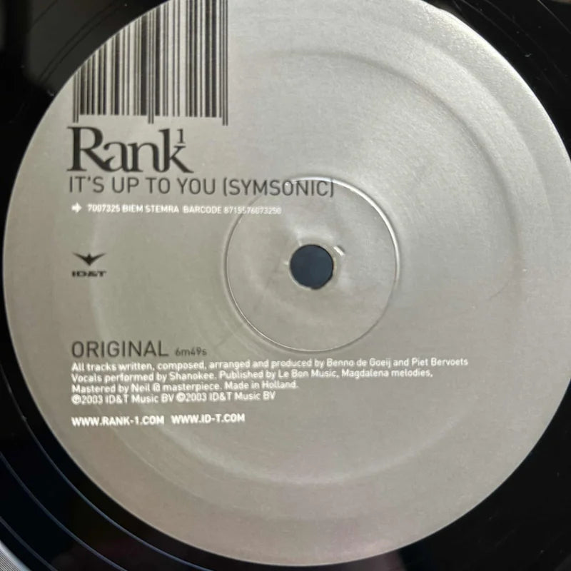 Rank 1 – It's Up To You (Symsonic)