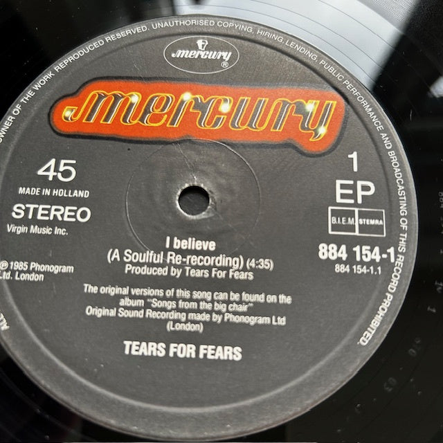 Tears For Fears ‎– I Believe (A Soulful Re-Recording)